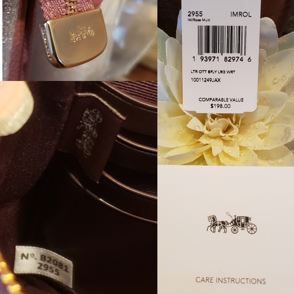 **1 LEFT** NEW "Retail" Coach LARGE Wristlet - Picture 4 of 9